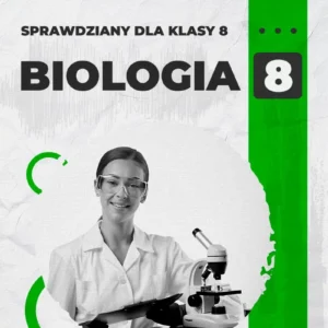 Okładka sprawdzianu z biologii dla klasy 8 - Dział 1: Genetyka